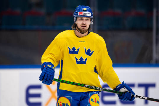 Linus Johansson of Sweden at a training session with the