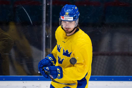 Linus Johansson of Sweden at a training session with the