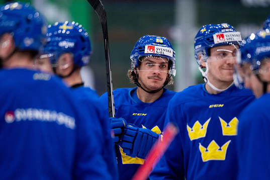 André Petersson of Sweden at a training session with the