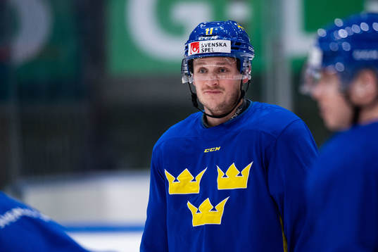 Henrik Törnqvist of Sweden at a training session with the