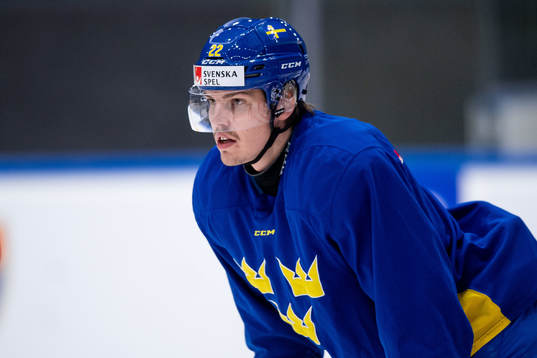 Jonathan Johnson of Sweden at a training session with the
