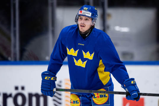 Jonathan Johnson of Sweden at a training session with the