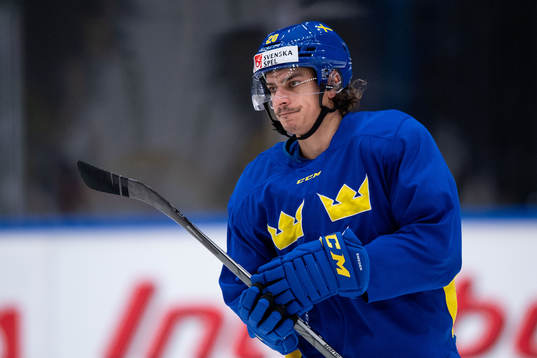 André Petersson of Sweden at a training session with the