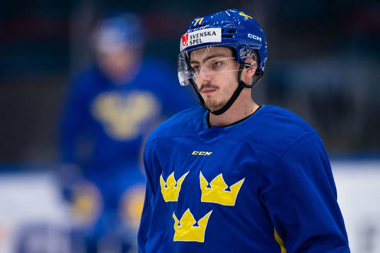 Isac Brännström of Sweden at a training session with the