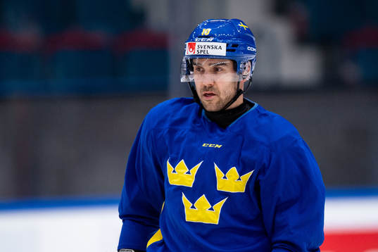 Ludvig Larsson of Sweden at a training session with the