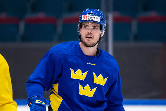 Oscar Engsund of Sweden at a training session with the