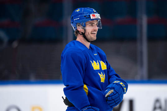 Oscar Engsund of Sweden at a training session with the