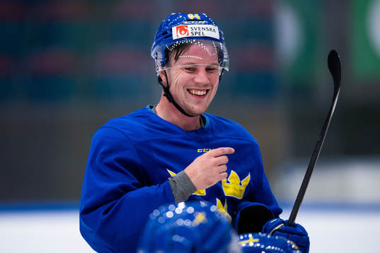 Joel Persson of Sweden at a training session with the