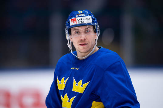 Pär Lindholm of Sweden at a training session with the