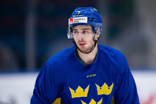 Hardy Häman Aktell of Sweden at a training session with