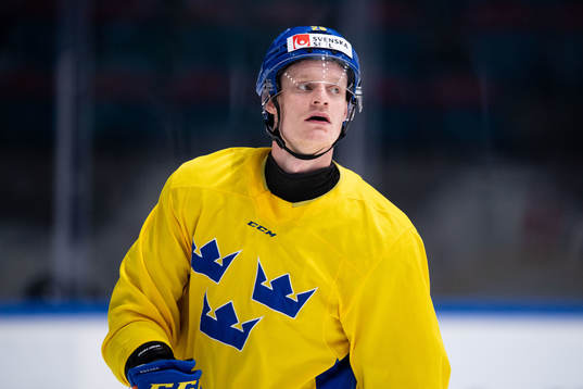 Anton Bengtsson of Sweden at a training session with the