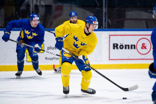 Jesper Sellgren of Sweden at a training session with the