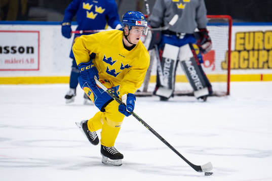 Jesper Sellgren of Sweden at a training session with the