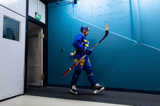 Isac Brännström of Sweden at a training session with the