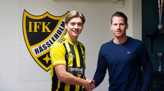 IFK Hässleholms nyförvärv Axel Winberg, 23, i