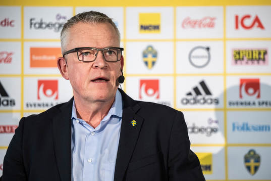 Head coach Janne Andersson of the Swedish national football