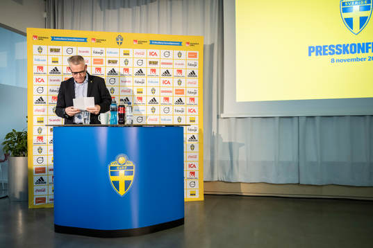 Head coach Janne Andersson of the Swedish national football