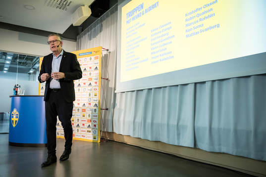 Head coach Janne Andersson of the Swedish national football