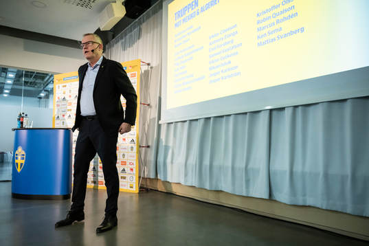 Head coach Janne Andersson of the Swedish national football