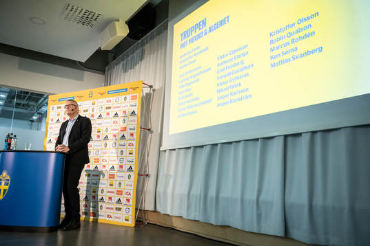 Head coach Janne Andersson of the Swedish national football