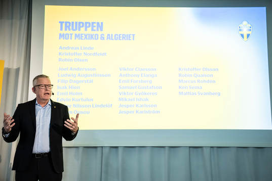 Head coach Janne Andersson of the Swedish national football