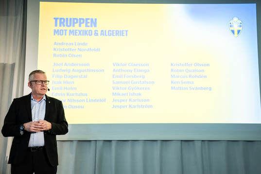 Head coach Janne Andersson of the Swedish national football