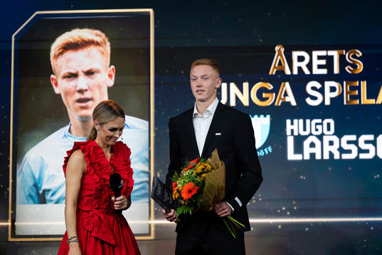 Malmö FFs Hugo Larsson, Årets unga spelare