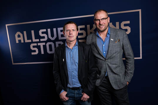 Brommapojkarnas tränare Christer Mattiasson och Halmstads