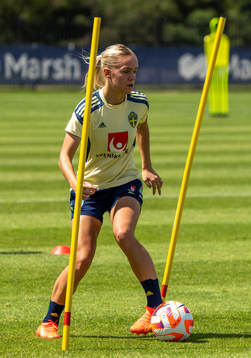 Hanna Lundkvist of the Swedish women's national football