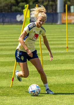 Sofia Jakobsson of the Swedish women's national football