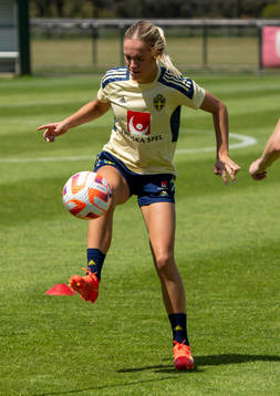Hanna Lundkvist of the Swedish women's national football