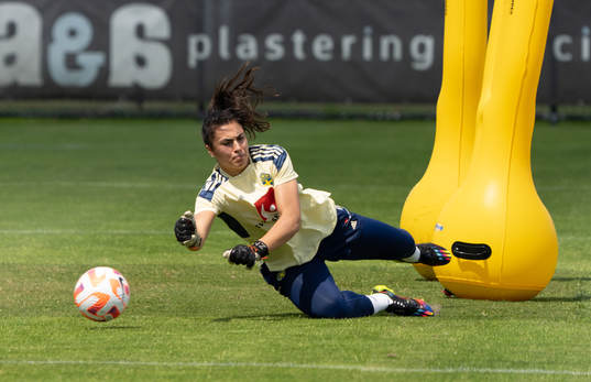 Goalkeeper Zecira Musovic of the Swedish women's national