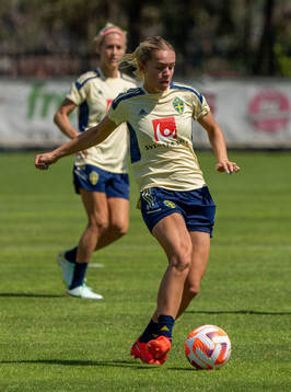 Hanna Lundkvist of the Swedish women's national football