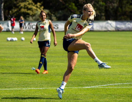 Sofia Jakobsson of the Swedish women's national football