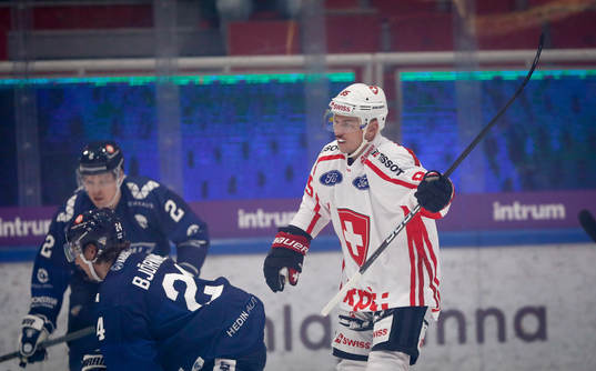 Sven Andrighetto of Switzerland celebrating 1-0 goal