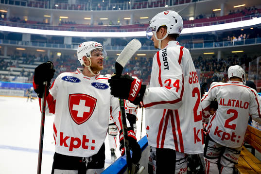 Mirco Müller and Tobias Geisser of Switzerland
