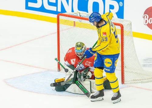 Marek Langammer of Czech Republic and Linus Johansson of