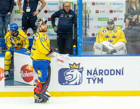 Goaltender Marcus Högberg of Sweden