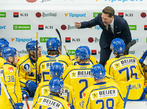 Head coach Sam Hallam of Sweden