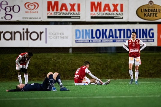 Sandvikens spelare deppar