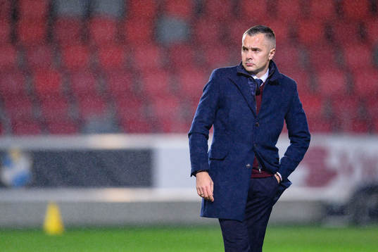 Östers tränare Srdjan Tufegdzic före fotbollsmatchen i