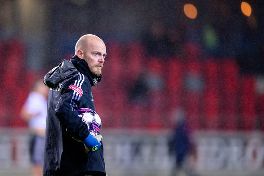 Östers målvaktstränare Rasmus Rydén före