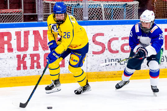 Sveriges Emma Goding och Slovakiens Tatiana Blichova