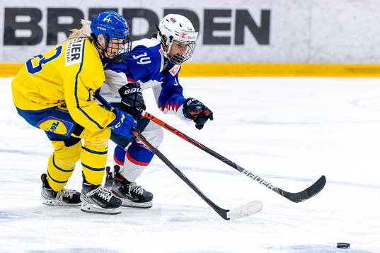 Sveriges Mira Hallin och Slovakiens Lilien Benakova