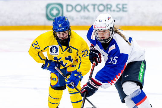 Sveriges Sara Lindqvist och Slovakiens Ema Lackova