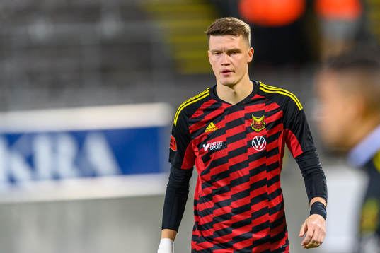 Östersunds Myroslav Mazur före match ett i kvalet till