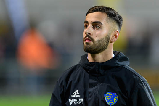 Falkenbergs FFs målvakt Nadeem Omar före match ett i