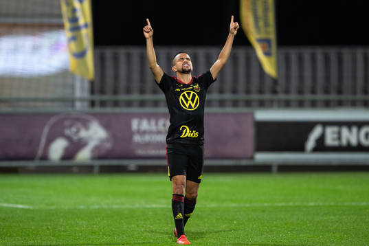 Östersunds Erick Brendon Pinheiro da Silva jublar