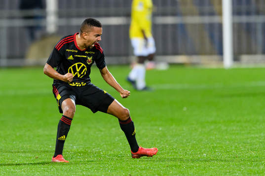 Östersunds Erick Brendon Pinheiro da Silva jublar