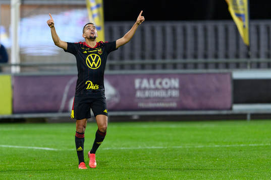 Östersunds Erick Brendon Pinheiro da Silva jublar